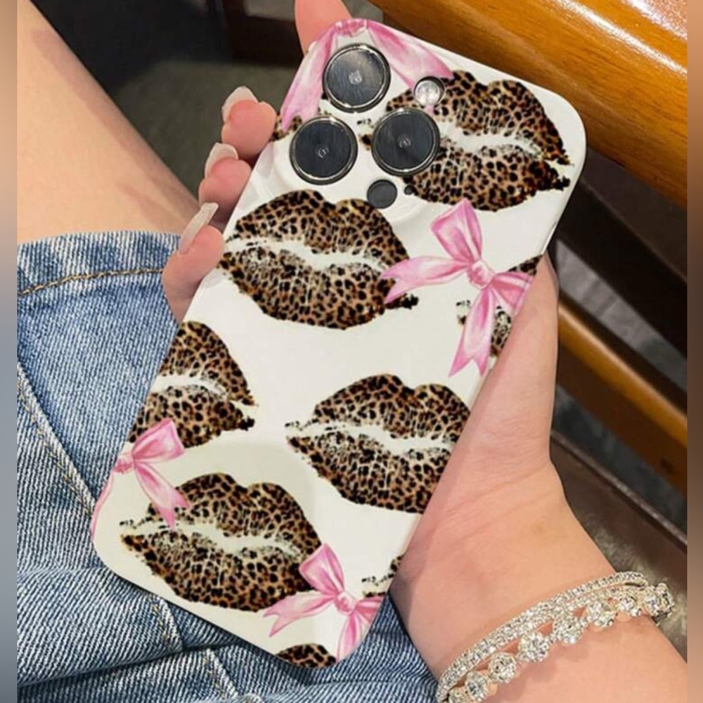 Leopard Print Lips Phone Case